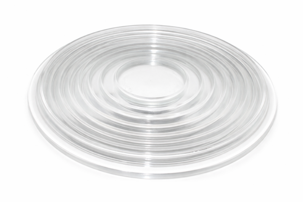 Lentille de Fresnel sur mesure en verre optique